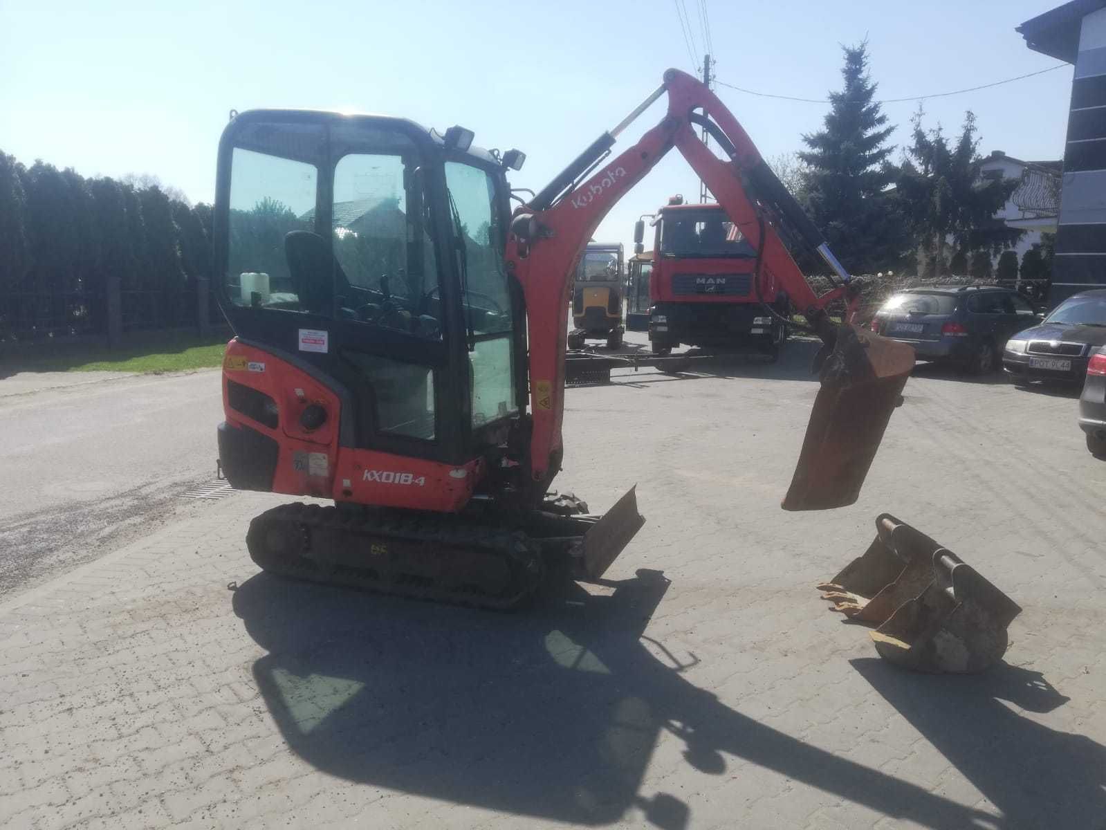 Kubota KX 018-4 , kx018-4 z Niemiec , 3500mtg , 2012r