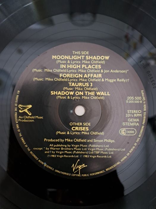 płyta winylowa MIKE OLDFIELD-I wyd.-50 szt.