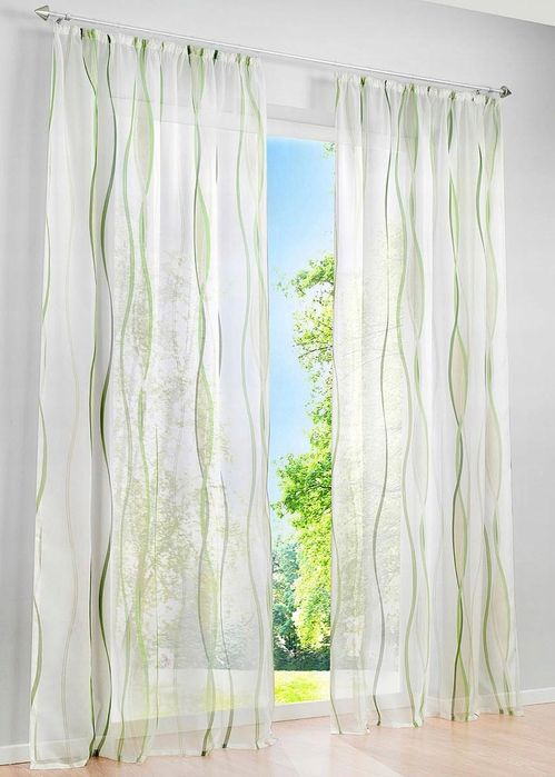 B.P.C. zasłona okienna kolorowa w fale ^145x130cm