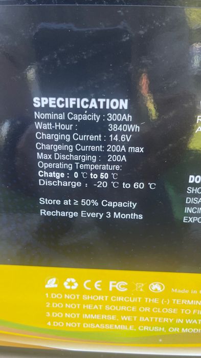 Akumulator LifePo4 300Ah wersja Bluetooth