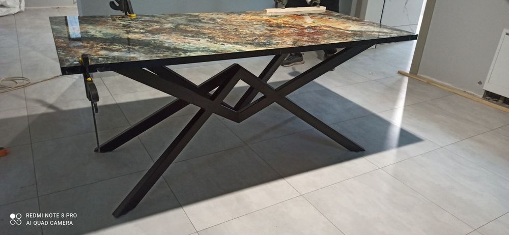 Опори для стола, ніжки для стола, металоконструкції, лофт.