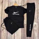 Летний мужской костюм Nike Run шорты футболка штаны спортивный найк