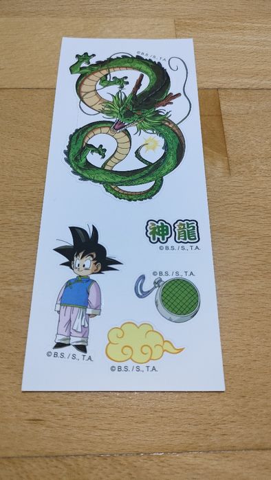 Dragon Ball Z // naklejki // karta kolekcjonerska // igła do SIM