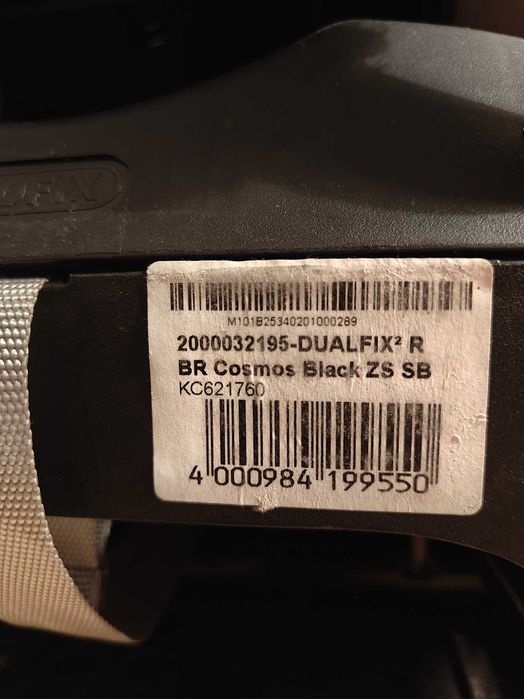 Cadeira de bebé BRITAX RÖMER DUALFIX² R BR Cosmos Black - grupo 0+1