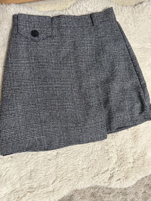 Міні юбка сіра з підкладкою