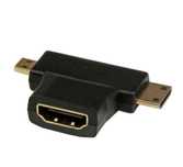 Adapter Przejściówka 2w1 HDMI - MicroHDMI MiniHDMI