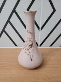 Porcelanowy wazonik różowy 15cm