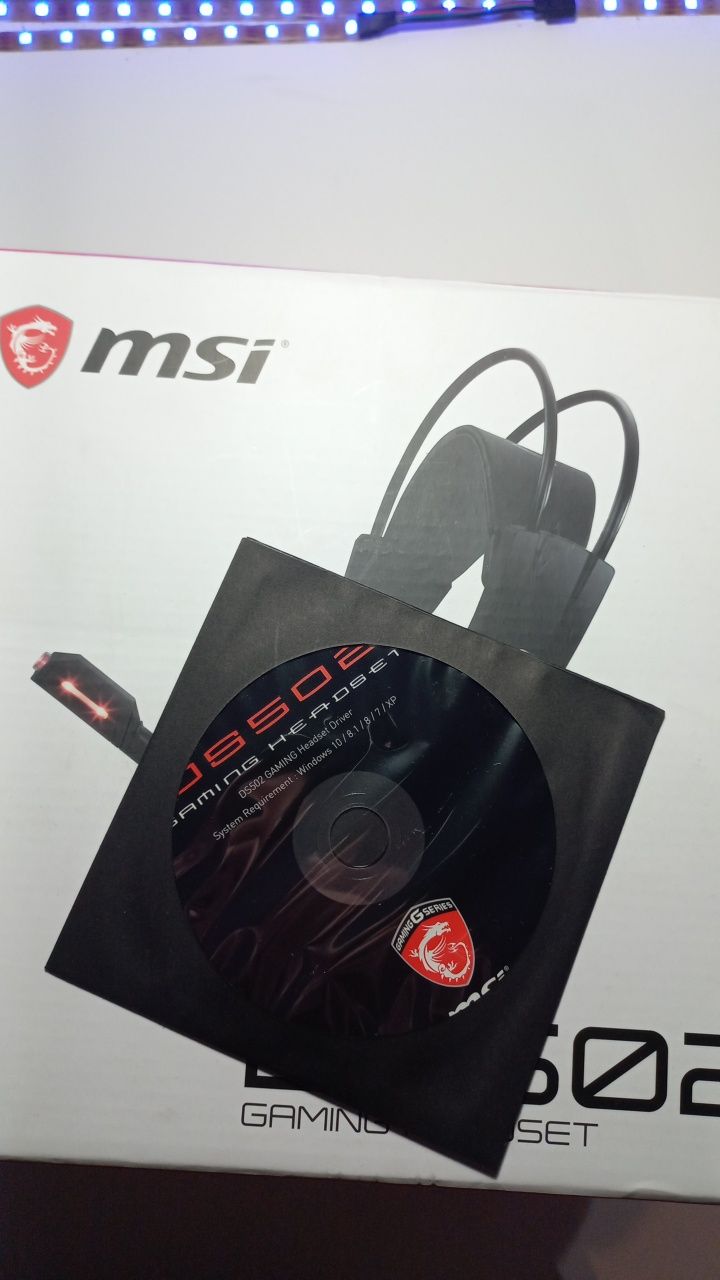Gamingowe słuchawki przewodowe MSI DS502