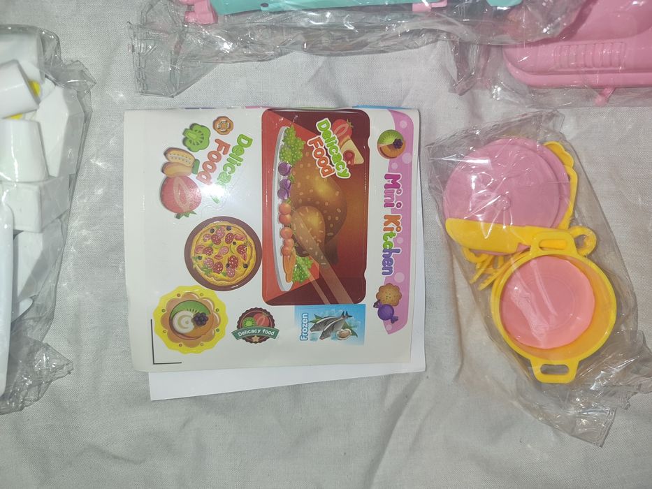 Mini kuchnia kuchnia dla lalki barbie gotowanie