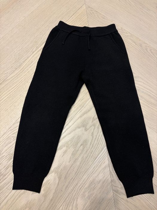 Dzianinowe spodnie dresowe zara 120 czarne