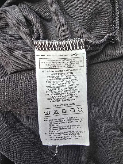 Czarny t-shirt Adidas