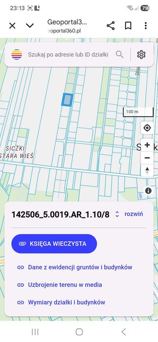 Działka budowlana Siczki 1400 m²