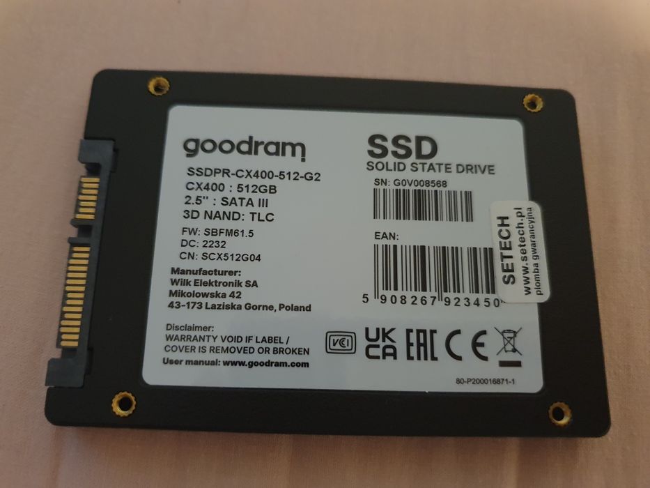 Nowy Goodram CX400 512Gb
