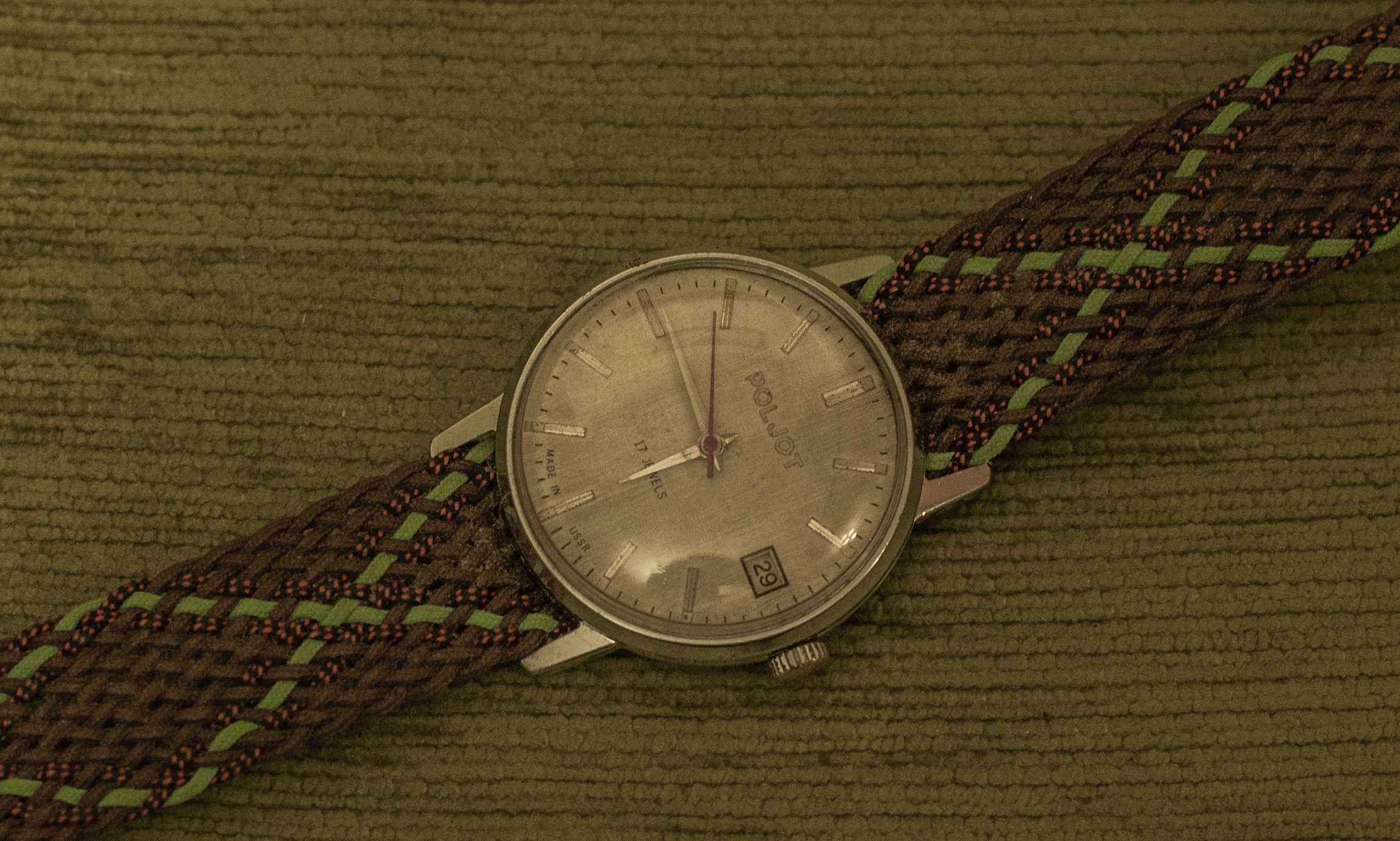 Zegarek Poljot z lnianą tarczą