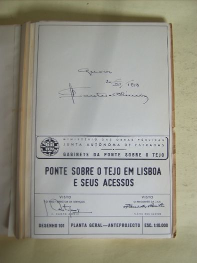 Raridade - Ponte sobre o Tejo em Lisboa - Caderno de Encargos