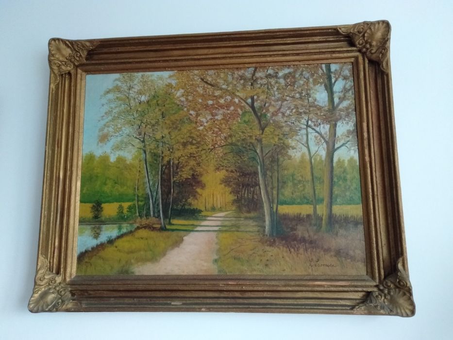 Pastelowy obraz olejny