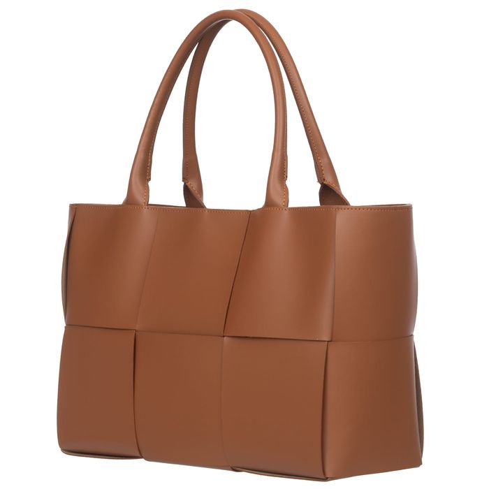 VERA PELLE torebka skórzana pleciona z paskiem V623 oliwkowa