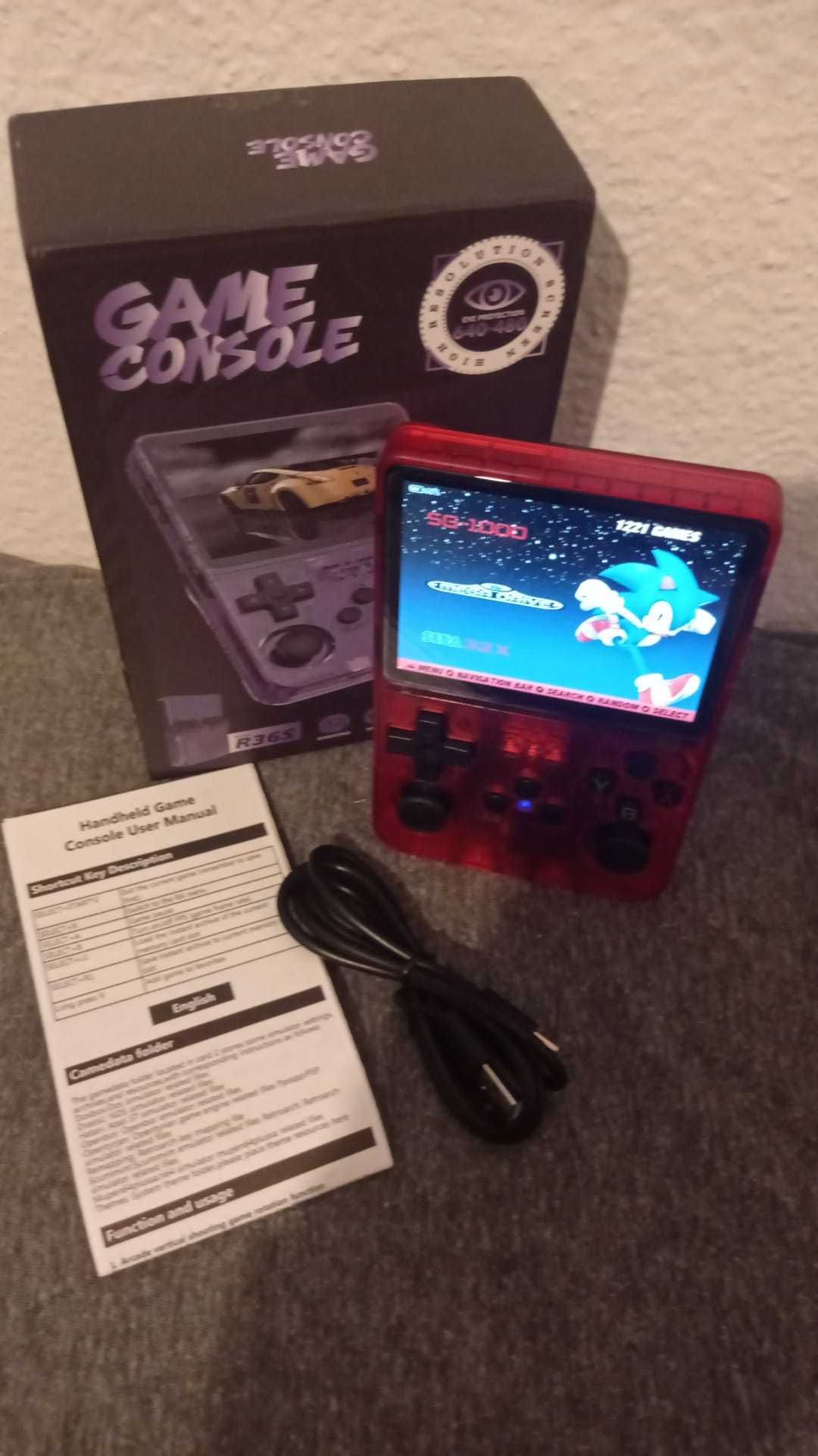 Consola Portátil Retrô R36 - Vermelho - Nova!!