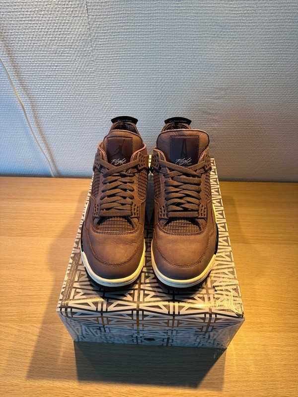 Air Jordan 4 zapatos de baloncesto marrón
