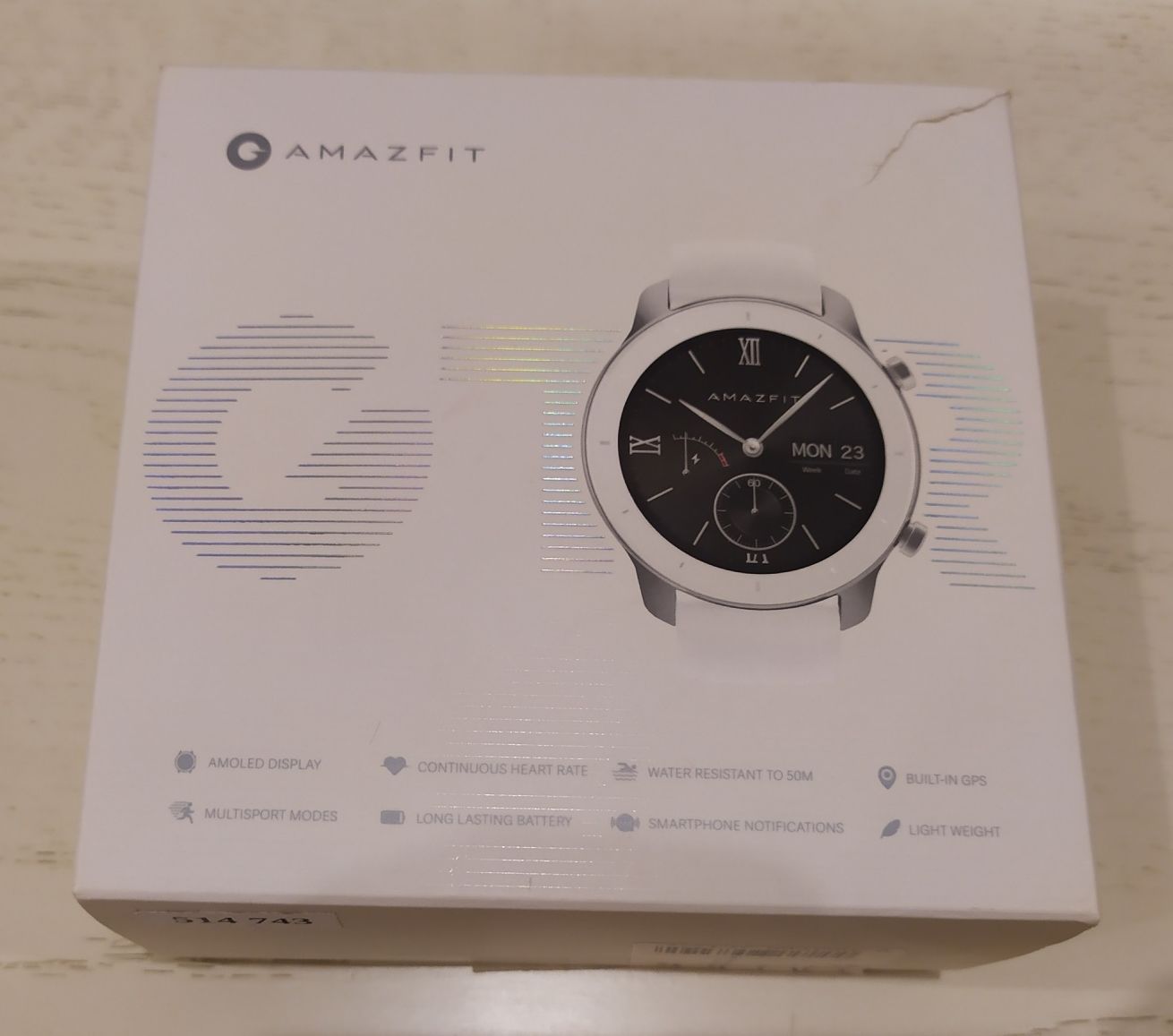 Смарт-часы, годинник Amazfit GTR AMOLED 42 mm Moonlight White Новий