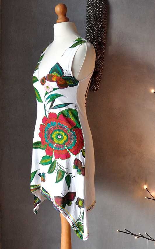 Top tunika DESIGUAL etno printy XS S