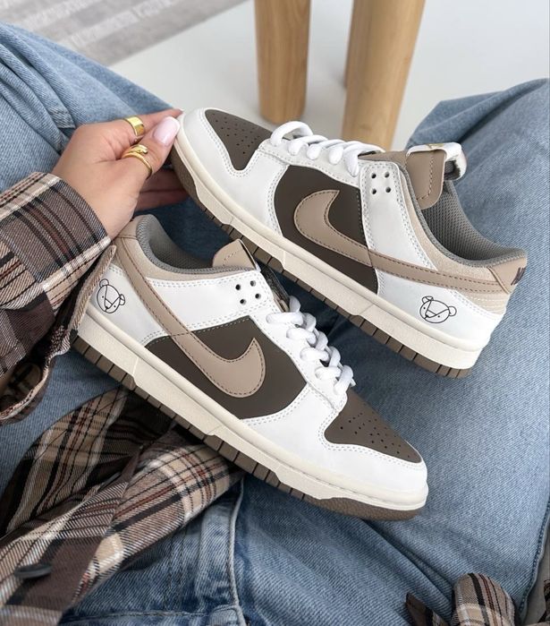 БЕЗ ПЕРЕДОПЛАТ‼️ Жіночі кросівки Nike Dunk Low Teddy Brown найк данк