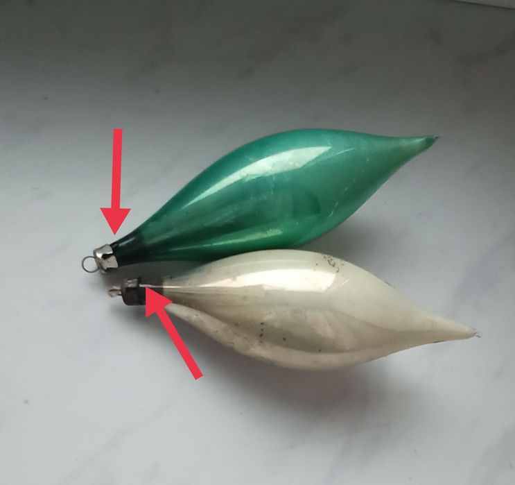 Bombki choinkowe PRL-zestaw 15 sztuk sopelków