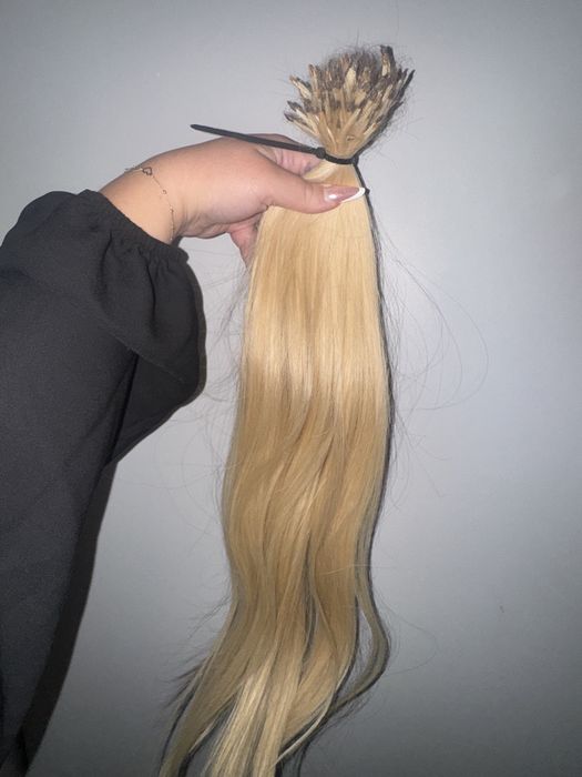 Wlosy slowianskie włosy lux kitka 100 gram 60 cm blond wlosy c