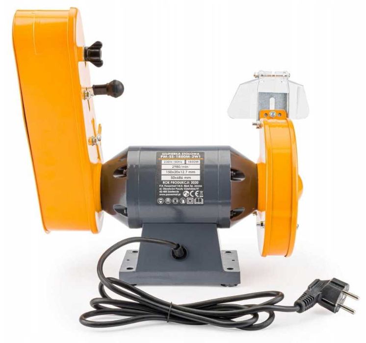 Шліфувальний верстат Powermat стрічковий 2в1 1850 Вт 150 мм 2950 об/хв