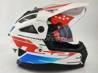 WYPRZEDAŻ Kask Enduro/Cross Blenda LS2 MX702 Pioneer 2 Namib Blue Red
