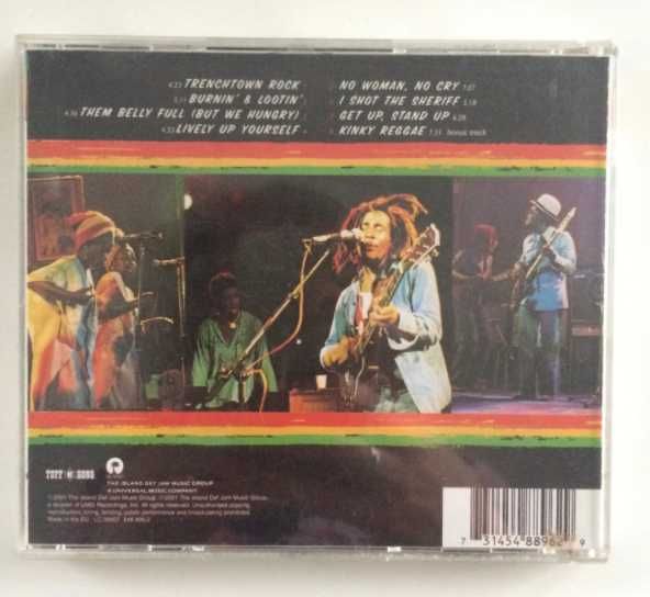 Bob Marley and the Wailers Live! at the Lyceum CD 2001