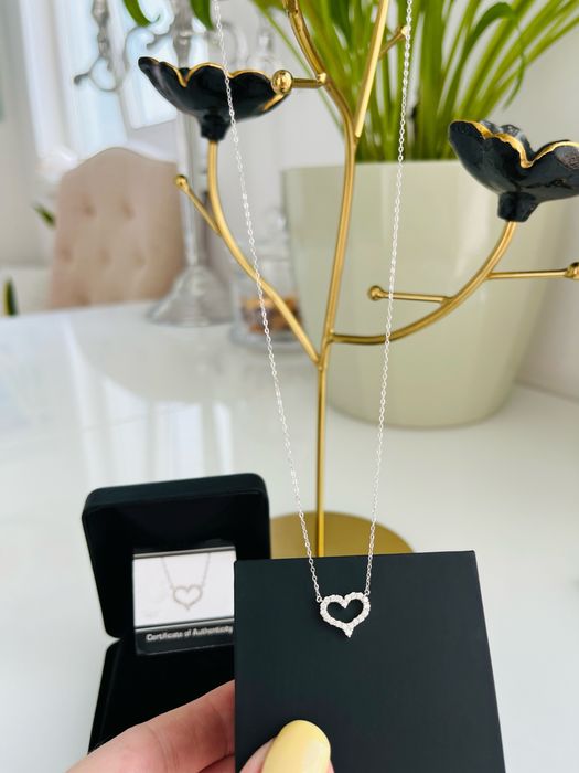 кольє біле золото 585 20 діамантів 0,25 карат Made in USA