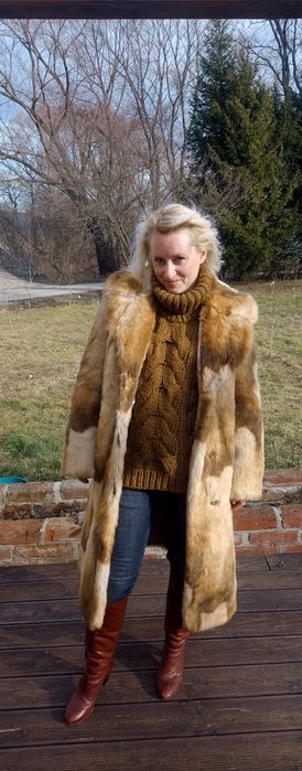 Futro sztuczne płaszcz futrzany viralowe