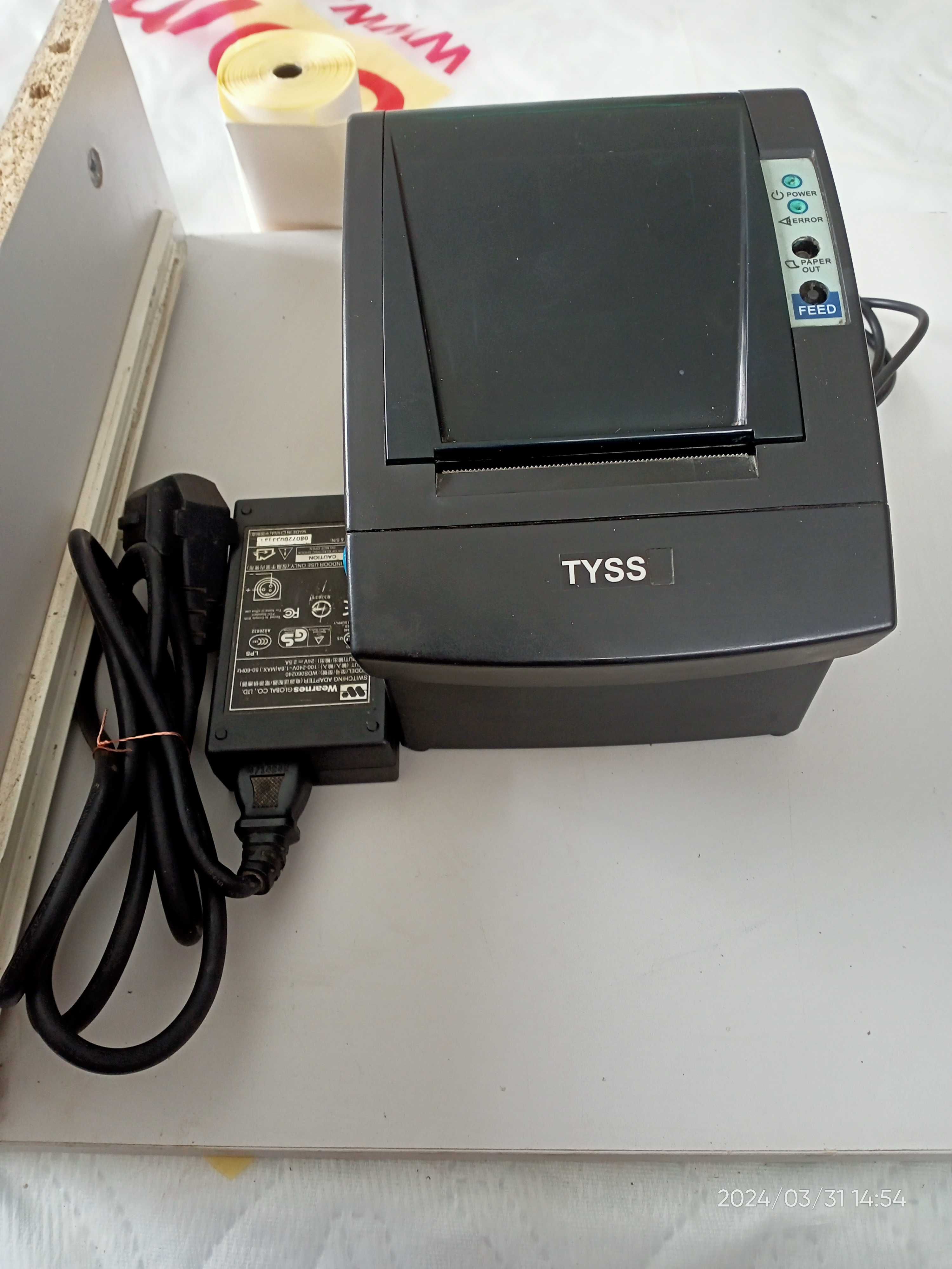 Чековий термопринтер POS-принтер Tysso PRP-080II