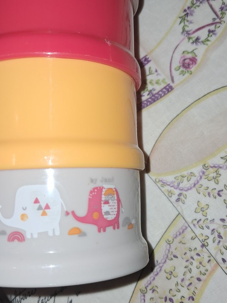 Dispensador de leite em pó da Jane