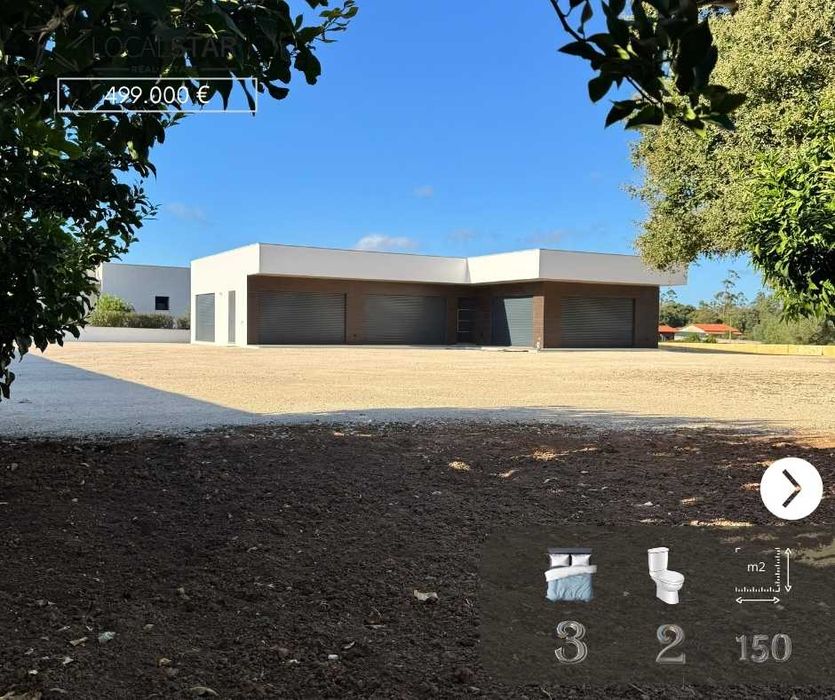 Moradia T3 - Térrea, moderna com jardim, espaço e privacidade