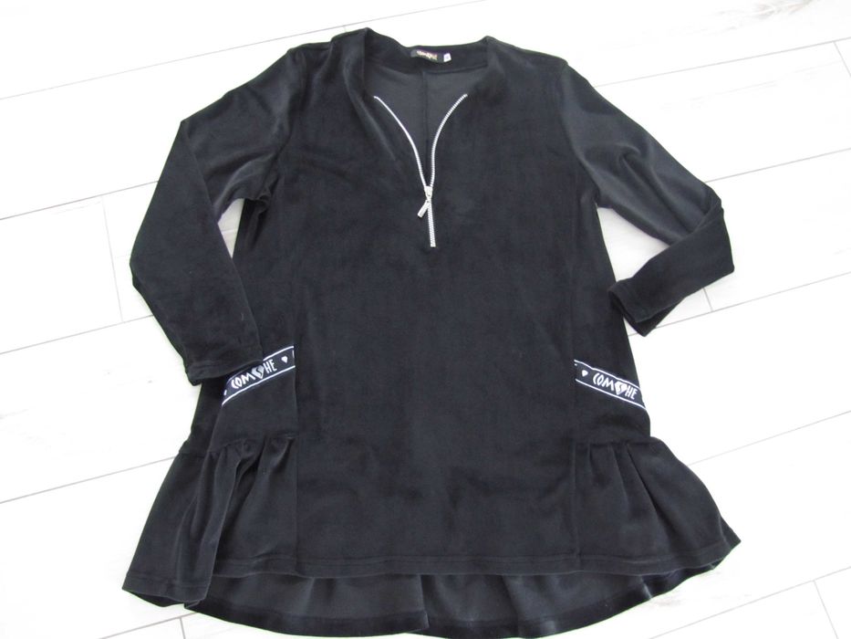 Extra nowa sukienka-tunika z weluru