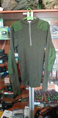 Sweter Wojskowy Armia Szwecja olive 100% ull r.6