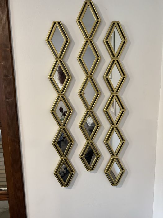 3 lustra - dekoracja ścienna , wymiary  89x12x2cm