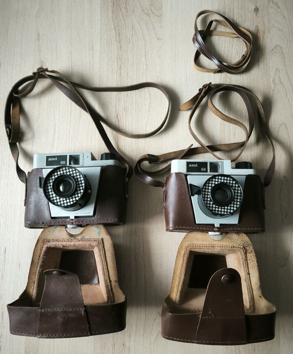 Dwa Aparaty fotograficzne AMI 66 PRL Vintage