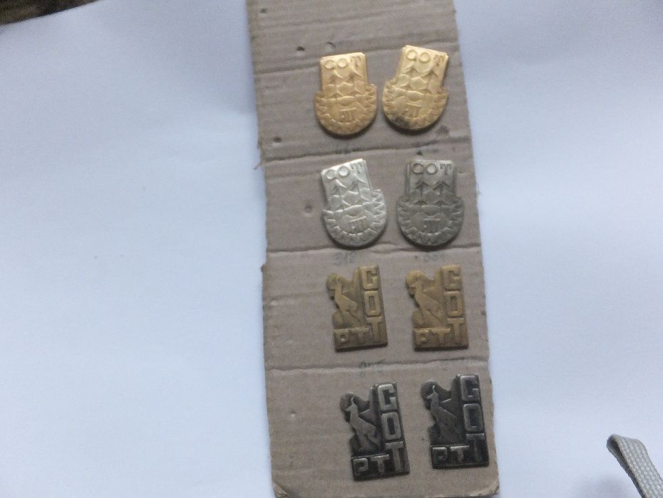 komplet odznak GOT PTT numerowane II RP