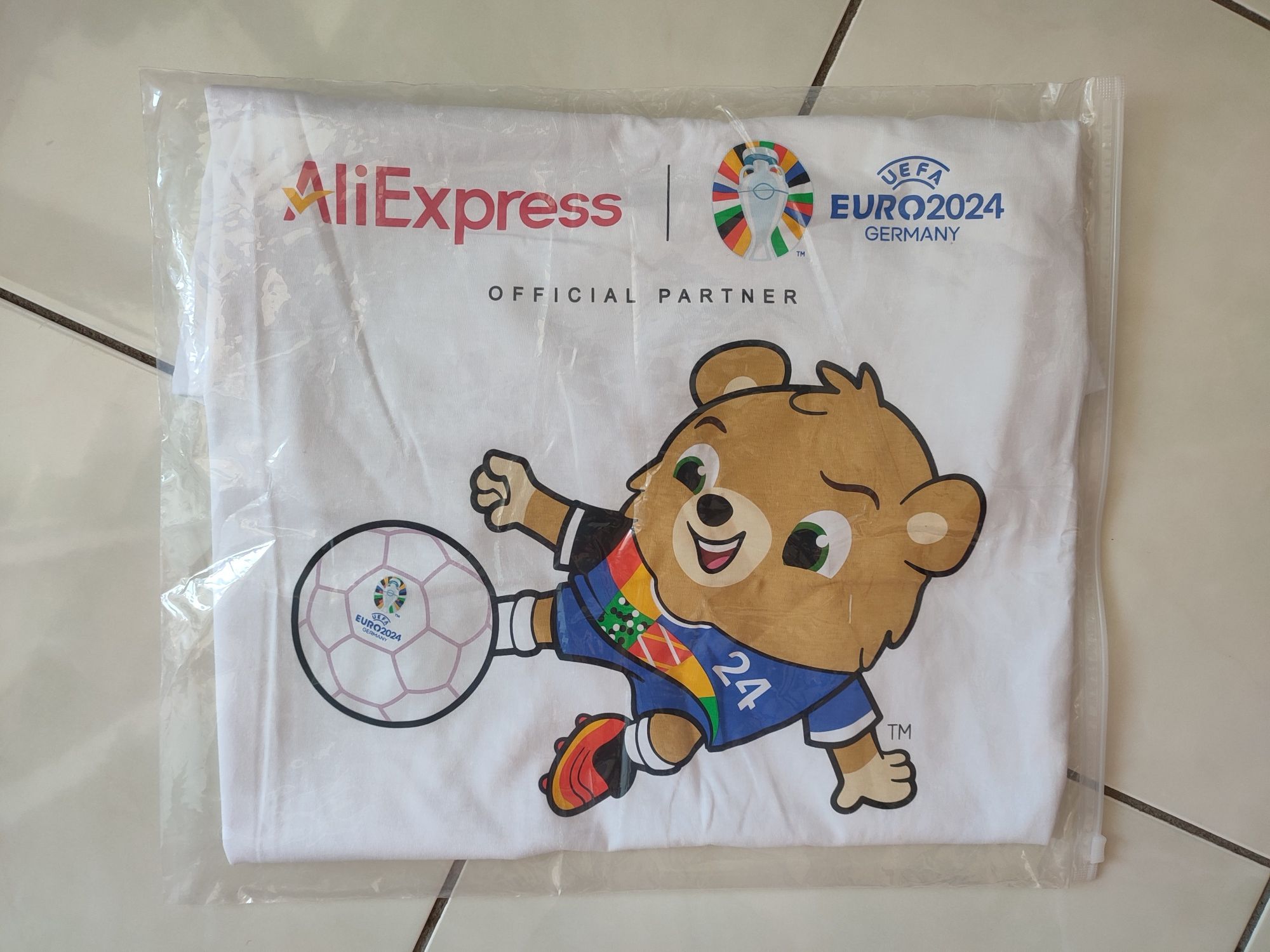 Оригінальна футболка Euro 2024 від офіційного спонсору AliExpress р.L