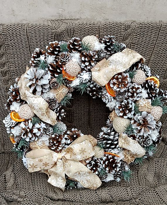 Різдвяний вінок ручної роботи