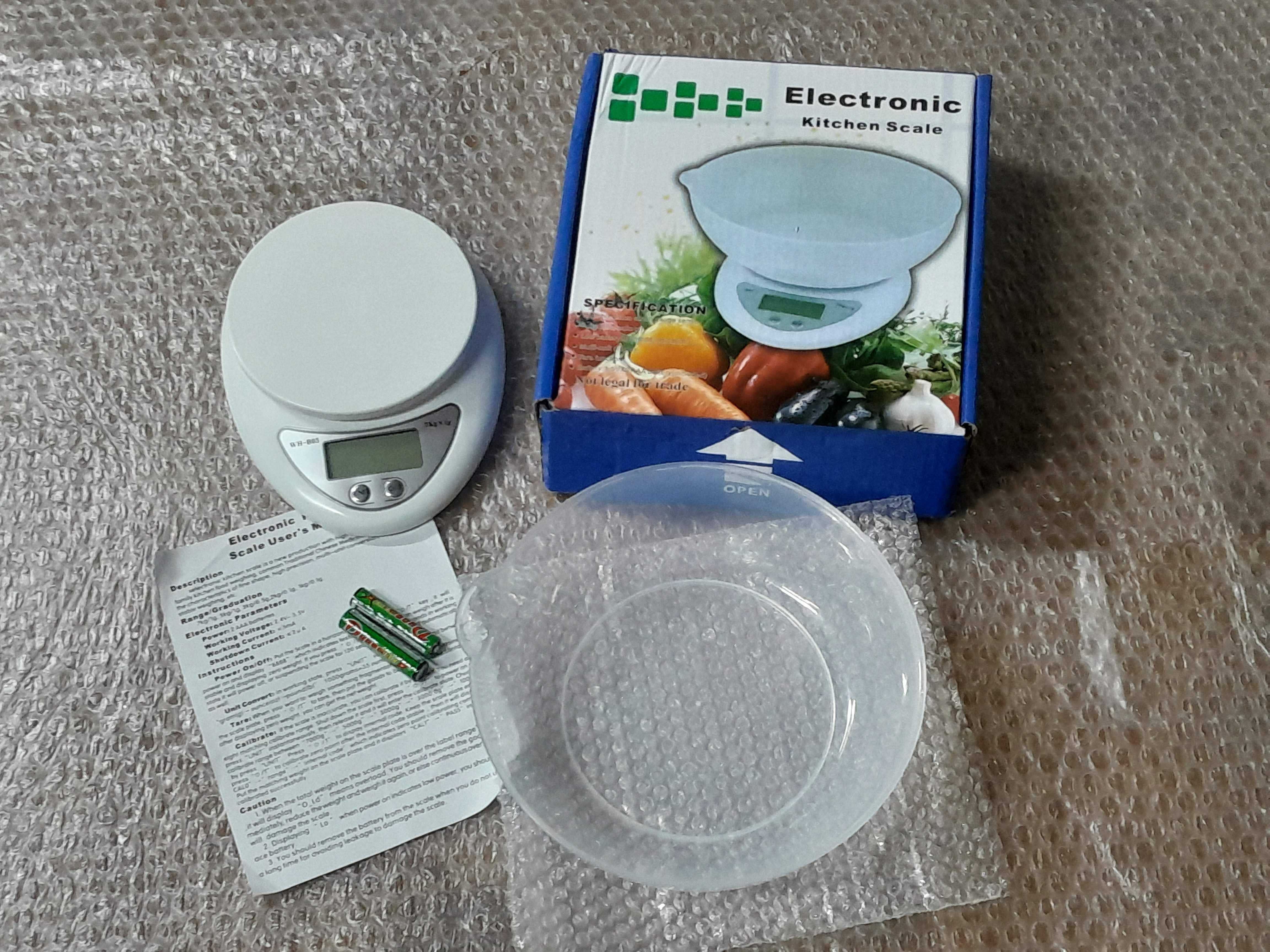 Balança para Cozinha (etc) 5kg (1g) - NOVA, na caixa