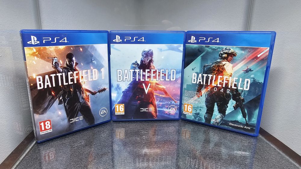Lote 3X Battlefield 1 V 5 2042 PS4 PlayStation 4