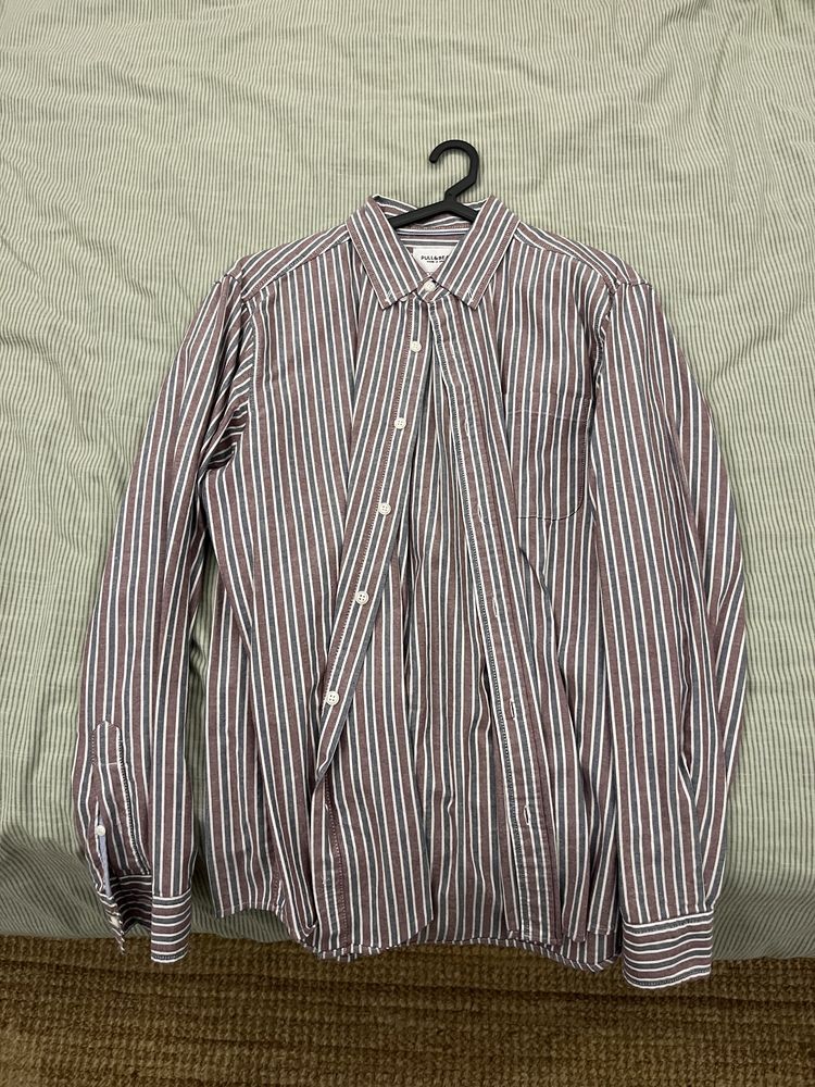 Camisa salmão riscas Pull&Bear