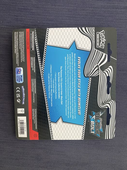 Cartas Pokemon Black Bolt Reuniclus Tech Sticker Collection Selado