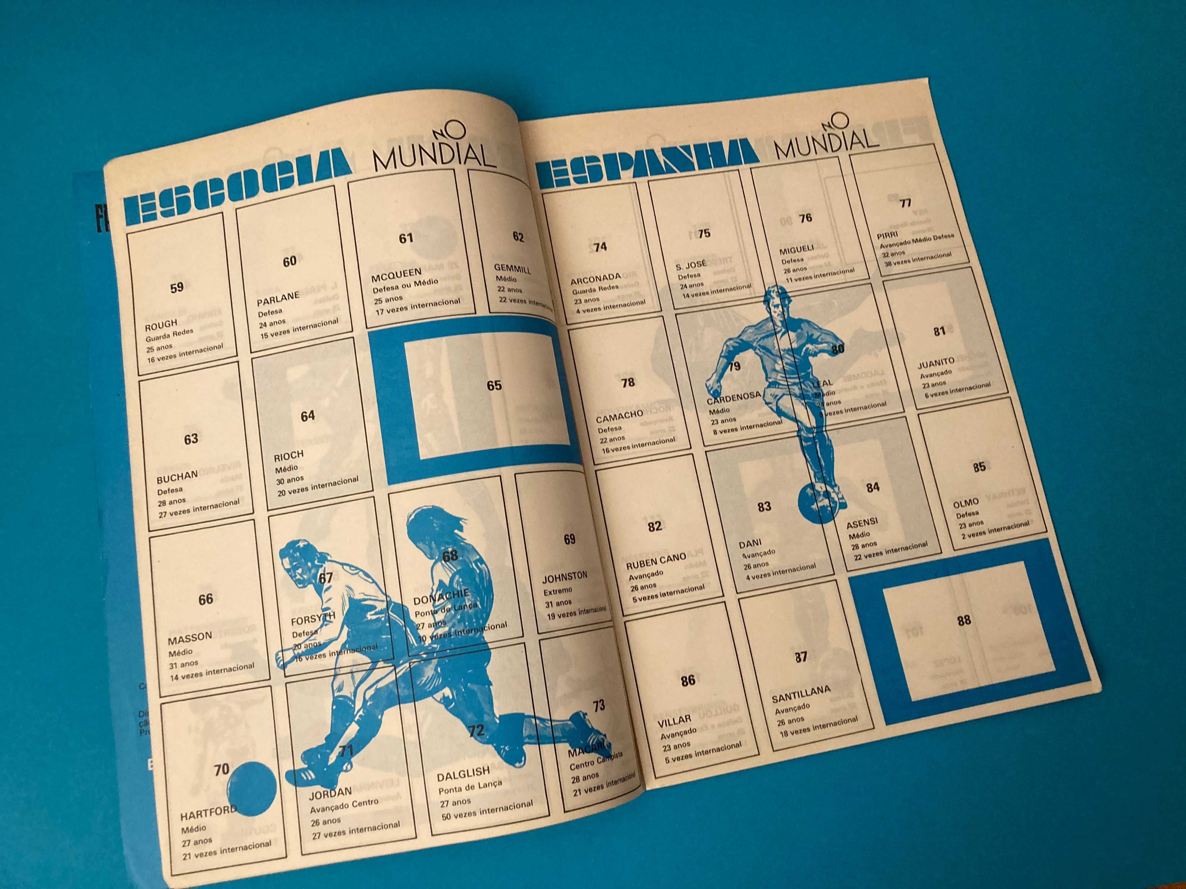 Rara Caderneta Cromos Mundial Argentina 78 Edições Acrópole Nova