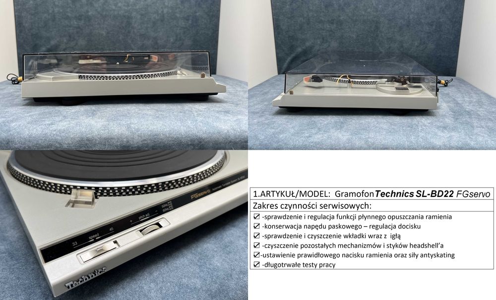 TECHNICS SL-BD22 - półautomat/SERWIS/nowa wkładka/OKAZJA/tylko tu