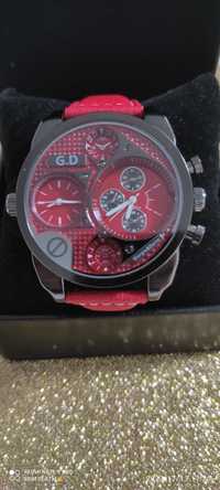 Nowy zegarek męski analogowy Giorgio & Dario czerwony super !!!